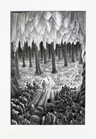 The Great Cavern.
From 'The Dog Army'.
$NZ250 (approx $US167, £128, €141) The Great Cavern.
From 'The Dog Army'.
$NZ250 (approx $US167, £128, €141)